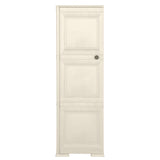 NNEVL Plastic Cabinet 40x43x125 cm Wood Design Cream