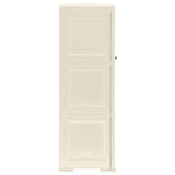 NNEVL Plastic Cabinet 40x43x125 cm Wood Design Cream