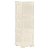 NNEVL Plastic Cabinet 40x43x125 cm Wood Design Cream