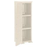 NNEVL Plastic Cabinet 40x43x125 cm Wood Design Cream