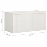 NNEVL Cushion Box White 86x40x42 cm 85 L