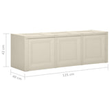 NNEVL Cushion Box Cream 125x40x42 cm 130 L