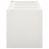 NNEVL Cushion Box White 125x40x42 cm 130 L