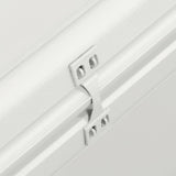 NNEVL Cushion Box White 125x40x42 cm 130 L