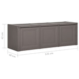 NNEVL Cushion Box Grey 125x40x42 cm 130 L
