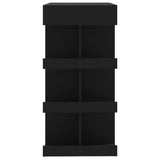 NNEVL Bar Table with Storage Rack Black 100x50x101.5 cm Chipboard