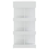 NNEVL Bar Table with Storage Rack High Gloss White 100x50x101.5 cm