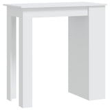 NNEVL Bar Table with Storage Rack White 102x50x103.5 cm Chipboard