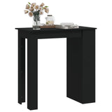 NNEVL Bar Table with Storage Rack Black 102x50x103.5 cm Chipboard