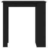 NNEVL Bar Table with Storage Rack Black 102x50x103.5 cm Chipboard