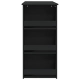 NNEVL Bar Table with Storage Rack Black 102x50x103.5 cm Chipboard