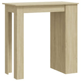 NNEVL Bar Table with Storage Rack Sonoma Oak 102x50x103.5cm Chipboard