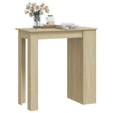 NNEVL Bar Table with Storage Rack Sonoma Oak 102x50x103.5cm Chipboard