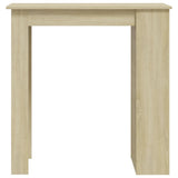 NNEVL Bar Table with Storage Rack Sonoma Oak 102x50x103.5cm Chipboard