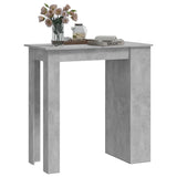 NNEVL Bar Table with Storage Rack Concrete Grey 102x50x103.5 cm