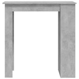NNEVL Bar Table with Storage Rack Concrete Grey 102x50x103.5 cm