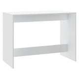 NNEVL 3 Piece Dining Set White Chipboard