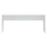 NNEVL 3 Piece Dining Set White Chipboard