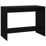 NNEVL 3 Piece Dining Set Black Chipboard