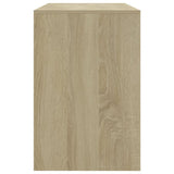 NNEVL 3 Piece Dining Set Sonoma Oak Chipboard