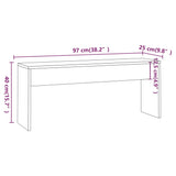 NNEVL 3 Piece Dining Set Sonoma Oak Chipboard