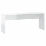 NNEVL 3 Piece Dining Set High Gloss White Chipboard