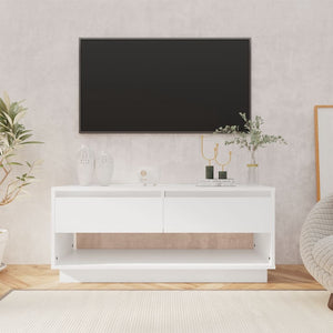 NNEVL TV Cabinet White 102x41x44 cm Chipboard