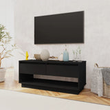 NNEVL TV Cabinet Black 102x41x44 cm Chipboard