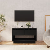 NNEVL TV Cabinet Black 70x41x44 cm Chipboard