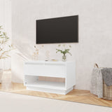 NNEVL TV Cabinet High Gloss White 70x41x44 cm Chipboard