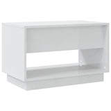 NNEVL TV Cabinet High Gloss White 70x41x44 cm Chipboard
