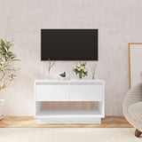 NNEVL TV Cabinet High Gloss White 70x41x44 cm Chipboard