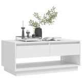 NNEVL Coffee Table White 102.5x55x44 cm Chipboard
