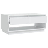 NNEVL Coffee Table White 102.5x55x44 cm Chipboard