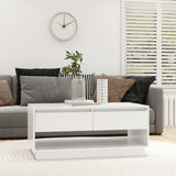 NNEVL Coffee Table White 102.5x55x44 cm Chipboard