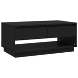 NNEVL Coffee Table Black 102.5x55x44 cm Chipboard