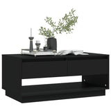 NNEVL Coffee Table Black 102.5x55x44 cm Chipboard
