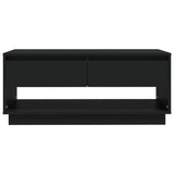 NNEVL Coffee Table Black 102.5x55x44 cm Chipboard