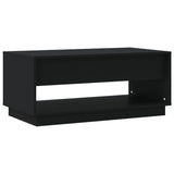 NNEVL Coffee Table Black 102.5x55x44 cm Chipboard