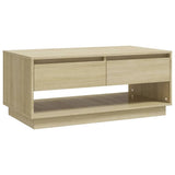 NNEVL Coffee Table Sonoma Oak 102.5x55x44 cm Chipboard
