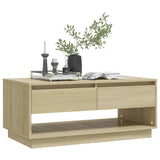 NNEVL Coffee Table Sonoma Oak 102.5x55x44 cm Chipboard