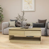 NNEVL Coffee Table Sonoma Oak 102.5x55x44 cm Chipboard