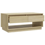 NNEVL Coffee Table Sonoma Oak 102.5x55x44 cm Chipboard