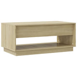 NNEVL Coffee Table Sonoma Oak 102.5x55x44 cm Chipboard