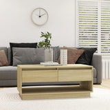 NNEVL Coffee Table Sonoma Oak 102.5x55x44 cm Chipboard