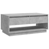 NNEVL Coffee Table Concrete Grey 102.5x55x44 cm Chipboard