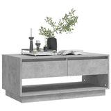 NNEVL Coffee Table Concrete Grey 102.5x55x44 cm Chipboard