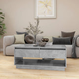 NNEVL Coffee Table Concrete Grey 102.5x55x44 cm Chipboard