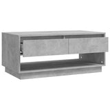 NNEVL Coffee Table Concrete Grey 102.5x55x44 cm Chipboard