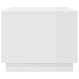 NNEVL Coffee Table High Gloss White 102.5x55x44 cm Chipboard